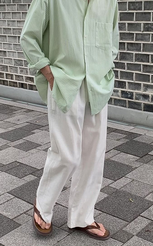 White Linen Trouser