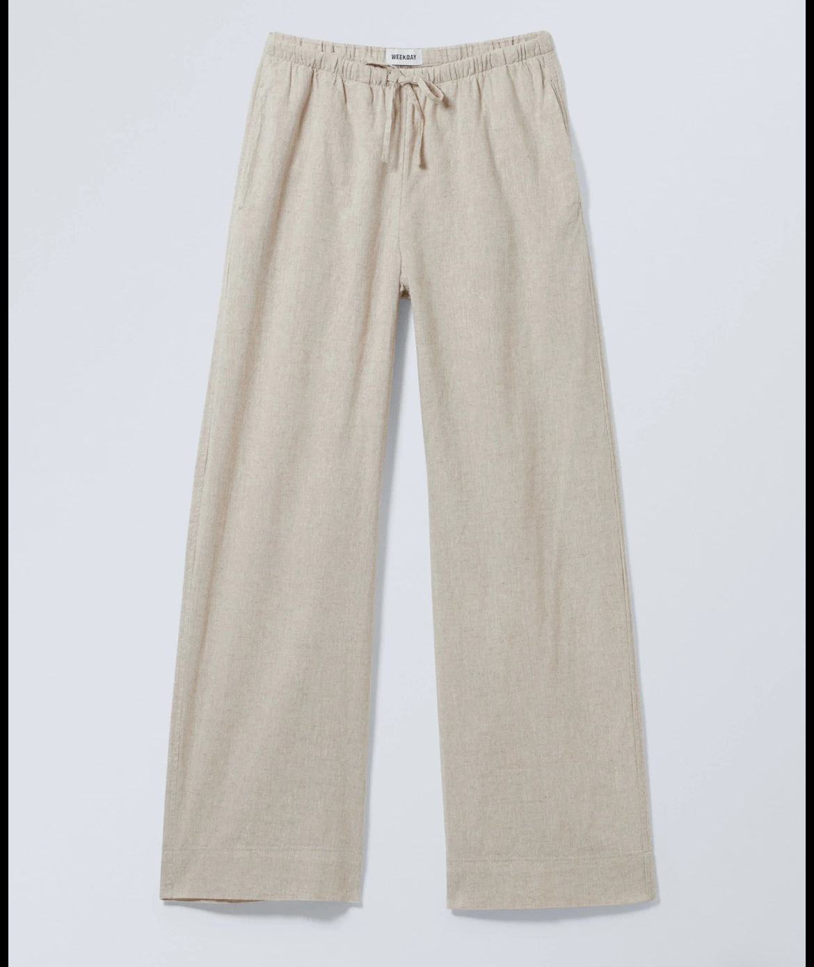 Beige linen trouser