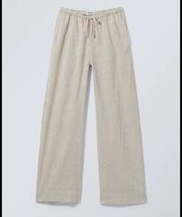 Beige linen trouser