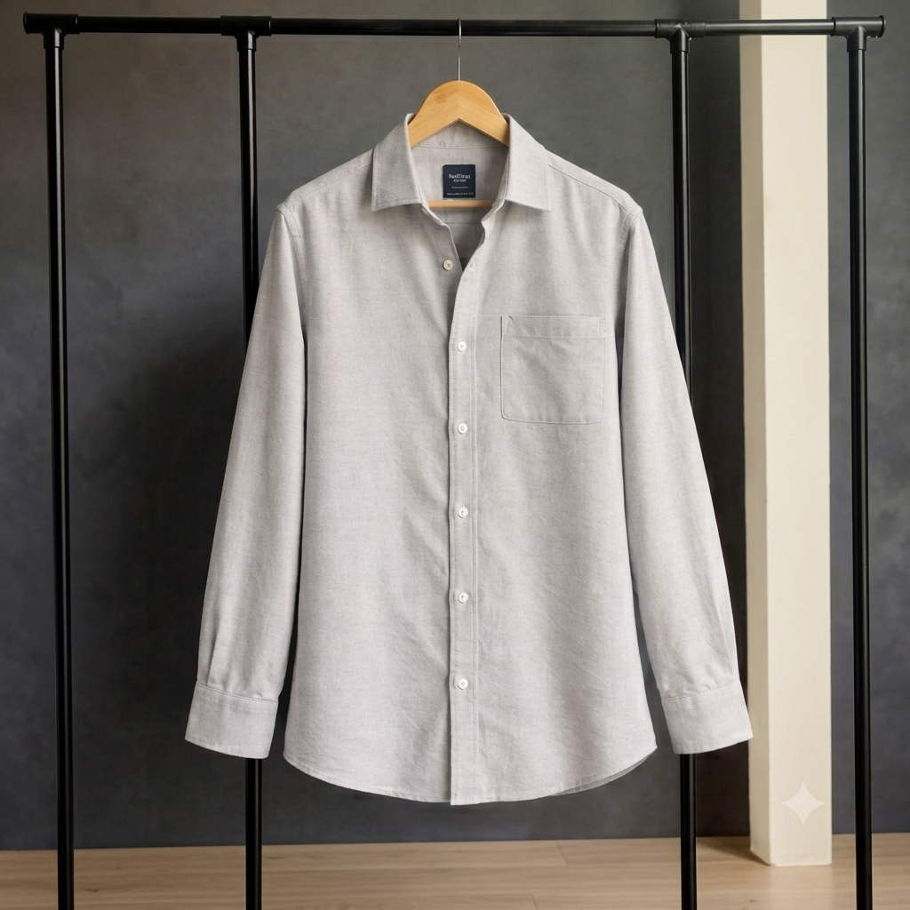 Button Down Beige Dress Shirt