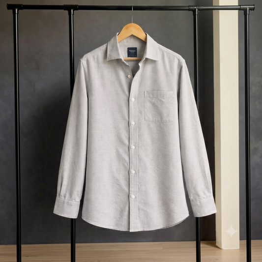 Button Down Beige Dress Shirt