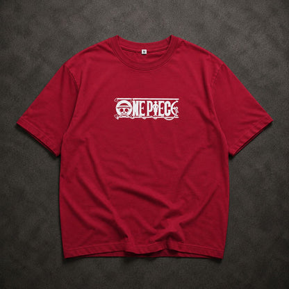 One Piece Luffy Drop Shoulders Tee