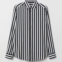 White & Black Strip Shirt