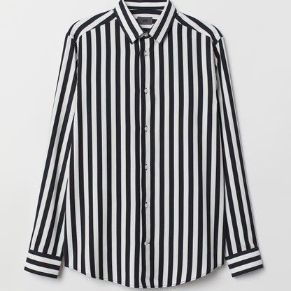 White & Black Strip Shirt