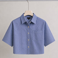 Cropped Check Shirt
