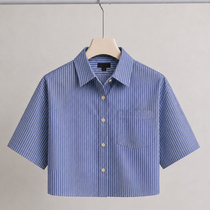 Cropped Check Shirt