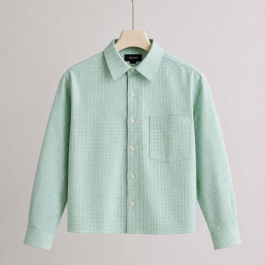 Cropped Check Shirt