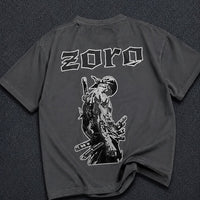 Zoro Printed Anime Drop Shoulder Tee