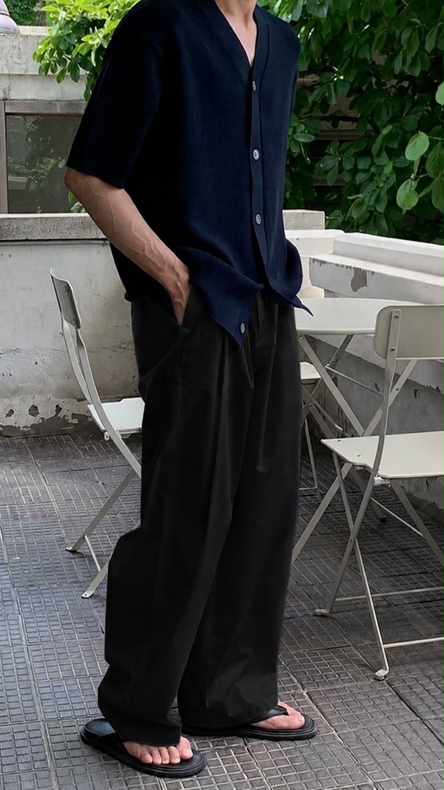 Black Linen Trouser